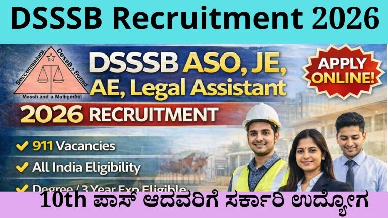 DSSSB Recruitment 2026